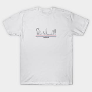 Doha Skyline - Qatar 2022 - Nederland T-Shirt